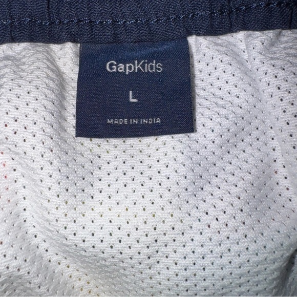 GAP Blue and Green Swim Trunks Vibrant Patchwork Design - Picture 7 of 7